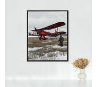 Architecture Diamond Painting, 5d Diamond Painting Kits for Adults Airplane, Full Drill Crystal Art Kits for Adults Beginners Cross Stitch Embroidery Crafts Pictures for Gifts 24x32in PJY9 6-T