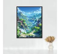 Architecture Diamond Painting, 5d Diamond Painting Kits for Adults Temple, Full Drill Crystal Art Kits for Adults Beginners Cross Stitch Embroidery Crafts Pictures for Gifts 32x40 inch PJY7 2-P