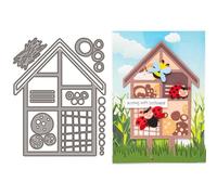 Architecture Die Cuts for Card Making, Splicing House Metal Cutting Dies for Paper Scrapbooking, DIY Stencils for Album Party Wedding Festivals Decoration