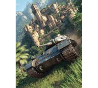 Architecture DIY Paint by Numbers for Adults, Tank Painting by Numbers for Beginners, Painting Kits with Acrylic Paint Brushes, Adult Crafts Canvas Kits, Wall Art, Spring Home Decor, 16x20in G-7280