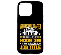 Architecture Drafter Job Title - Funny Construction Drafter Case for iPhone 15 Pro Max