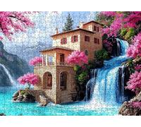 Architecture Fall Puzzle - 3000 Piece Jigsaw Puzzles for Adults - The Back Features Printed Letter Guides - and The Pieces fit Together Snugly - Wooden Puzzles for Adults 48.0 X 31.9 Inch s7h-999