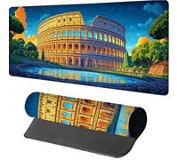 Architecture Gaming Mouse Mat 1600x800x3mm, Mouse Pad Large Landscape, Desk Mat with Stitched Edge, Mousepad with Non-Slip Rubber Base, Office Accessories, Keyboard Pad, for Gaming, Desk Office 5-2005