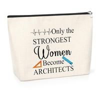 Architecture Gift Architecture Cosmetic Bag Architect Gifts for Women Friend Colleague Architect Student Gift Architectural Engineer Gift Birthday Christmas Presents for Architect Travel Makeup Pouch