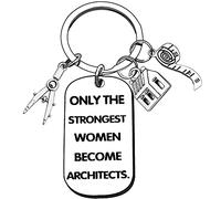 Architecture Gifts Architect Gifts for Women Thank You Keychains Gifts for Future Female Architect Students Architectural Engineer Appreciation Inspirational Graduation Retirement Key Ring Presents,