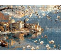 Architecture Lake Puzzle - 5000 Piece Jigsaw Puzzles for Adults - The Back Features Printed Letter Guides - and The Pieces fit Together Snugly - Wooden Puzzles for Adults 61.6 X 41.5 Inch s7h-619