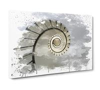 Architecture Lighthouse Spiral Staircase No.1 V3 Canvas Print | Gallery Wrapped 30mm Frame Wall Art | 30x20 inches | Ready to Hang | Coastal Seascape Picture | Living Room Bedroom Lounge Office