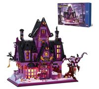 Architecture Magic Laboratory Mini Building Block Set, Halloween Haunted House Construction Brick Toys, Home Office Decorations, Educational Gifts for Kids and Adults, 2639 Pieces