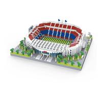 Architecture Model To Build With Mini Blocks, Realistic Football Field Design. World Elite Stadiums Collection. Football Stadium In Barcelona, Spain.