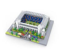 Architecture Model To Build With Mini Blocks, Realistic Football Field Design. World Elite Stadiums Collection. Football Stadium In Madrid, Spain.