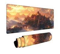 Architecture Mouse Mat Mountain Mouse pad, Desk Mat Large 56 x 24in with Stitched Edges Anti-Slip Rubber Base for Autumn Decorations Desk Accessories and Gaming Laptop Computer Gifts for Men FSBD-5876