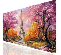 Architecture Mouse Pad Large XXL 600x400x3mm, Pink Mouse Mat With Stitched Edges, Waterproof Desk Accessories Mousepad Improved Precision And Speed, Desk Mat Non-Slip Rubber Base for Office GKuk-5185