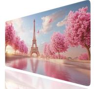 Architecture Mouse Pad Large XXL 900x300x3mm, Pink Mouse Mat With Stitched Edges, Waterproof Desk Accessories Mousepad Improved Precision And Speed, Desk Mat Non-Slip Rubber Base for Office GKuk-5764