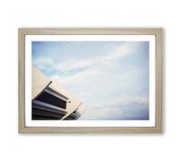 Architecture Olympic Stadium Montreal Framed Print | A2 Oak Framed Wall Art | Ready to Hang | Modern Cityscape Picture | Living Room Bedroom Lounge Office