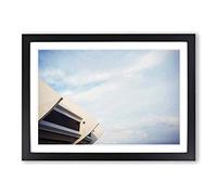 Architecture Olympic Stadium Montreal Framed Print | A2 Oak Framed Wall Art | Ready to Hang | Modern Cityscape Picture | Living Room Bedroom Lounge Office