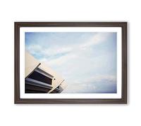Architecture Olympic Stadium Montreal Framed Print | A2 Walnut Framed Wall Art | Ready to Hang | Modern Cityscape Picture | Living Room Bedroom Lounge Office