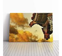 Architecture Oriental (11) Canvas Print | Gallery Wrapped 30mm Frame Wall Art | 24x16 inches | Ready to Hang | Modern Cityscape Picture | Living Room Bedroom Lounge Office