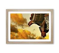 Architecture Oriental (11) Framed Print | A2 Oak Framed Wall Art | Ready to Hang | Modern Cityscape Picture | Living Room Bedroom Lounge Office