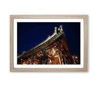 Architecture Oriental (23) Framed Print | A2 Oak Framed Wall Art | Ready to Hang | Modern Cityscape Picture | Living Room Bedroom Lounge Office