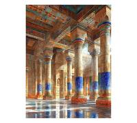 Architecture Paint by Numbers Kit for Adults Landscape Craft Kits with Brushe Acrylic Paint Set Canvas for Painting 8x12 In, Canvas Wall Art Supplies Fall Decor, Gifts for Women Room Decor JLYH-5561