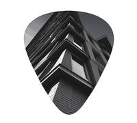 Architecture Roof 12 Pack Guitar Plectrums With Storage Case, 0.46/0.71/0.96mm, Including Thin, Medium Thick Guitar Plectrums For Electric Guitars Bass Ukulele