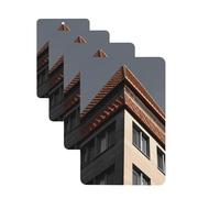 architecture roof Car Air Freshener Cards for Women Men 4 Pack Cute Car Accessories Long Lasting Scent Car Diffuser Hanging Auto Aromatherapy Tablets Car Fresheners Gifts