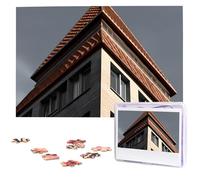 Architecture roof Puzzles from Photos 1000 Pieces Personalized Wooden Puzzle Challenging Jigsaw Puzzles for Adults Custom Picture Puzzle Gifts for Family Wedding Friend