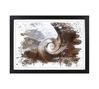 Architecture Spiral Staircase V3 Framed Print | A2 Black Framed Wall Art | Ready to Hang | Modern Cityscape Picture | Living Room Bedroom Lounge Office