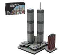 Architecture World Trade Center Skyline Building Set, 1:2000 Modular Building Landmark Model Kit for Adults to Build, Creative Office Home Décor Gifts for Adult - 982 Pieces