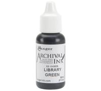 Archival Pad Re-inkers Ranger Industries Archival Re-Inker, Library Green