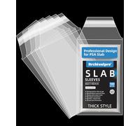 ARCHIVALPRO PSA Thick Slab,Graded Card Sleeves 100pcs Super Clear Fit for PSA Thick Slab,Guard Saver Holder Sleeve (91 x 140mm, 100pcs)