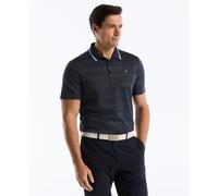 Archive Jacquard Birdseye Polo In Black Iris