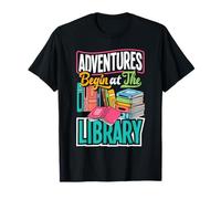 Archivist Library Technician Adventures Begin At The Library T-Shirt