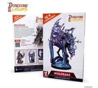 Dungeons & Lasers Wolfrake Dragon Miniature - 4.4" Tall Figure (113mm) with Scenic Base - 5E Compatible for DND and Tabletop RPG Games - Highly Detailed, Unassembled, Unpainted - for Ages 14 Years +