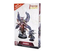 Archon Studio Dungeons & Lasers Anara The Undying Queen Large DND Miniature - 5" Tall with Scenic Base - Painting and Assembly Required - for 14 Years +