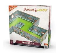 Archon Studio Dungeons & Lasers: Sewers Core Set Miniature Terrain - Unpainted Compatible with DND and Other Tabletop RPG Games