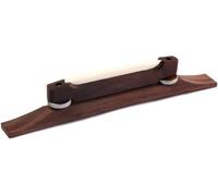 Archtop Acoustic Guitar Bridge Rosewood with Bone Saddle, Adjustable Height Bridge for Jazz & Acoustic Guitars