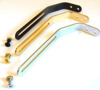 Archtop Jazz Guitar Scratchplate Pickguard Bracket - Adjustable Support Bracket for Floating Pickguards | Vintage Style Metal Mounting Hardware (Black)