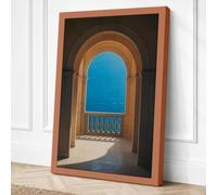 Archway to the Sea Coastal Canvas Wall Art Print 30x20 Inch (76 x 51 cm)