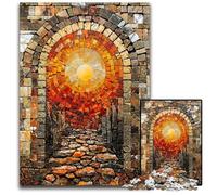 Archway to The Sun Mosaic 1000 Piece Jigsaw Puzzles for Adults Paper Jigsaw Creative Family Game & Home Decor for Teenagers 1000 PCS(38x26cm)