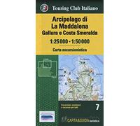 Arcipelago di La Maddalena map&guide: 7 (Carta & guida)