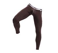 ARCITON Men's Low Rise Leggings Long Johns Thermal Pant Warm Underwear Baselayer Medium(Waist: 30"- 32") 3004ckuCoffee