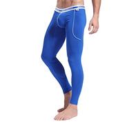 ARCITON Men's Low Rise Leggings Long Johns Thermal Pant Warm Underwear Baselayer Small(Waist: 26"- 29") 3004ckuBlue