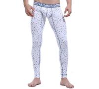 ARCITON Men's Low Rise Leggings Long Johns Thermal Underwear Pant Warm Baselayer Bottom