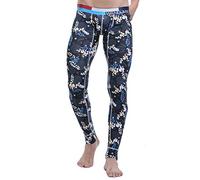 ARCITON Men's Low Rise Leggings Long Johns Thermal Underwear Pant Warm Baselayer Bottom Small(Waist: 26"- 29") 5005CKU Leaves