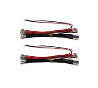 Arcity 2 Pcs Arcade Cable Wire LED Button Power Cable Daisy Chain 0.187 Inch/4.8mm Terminals Jumper Wire Harness Lighted Up 20 LED Arcade Buttons for USB Encoder, MAME, Arcade1Up, Raspberry Pi,PC New