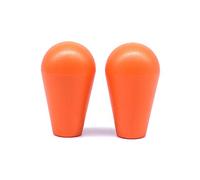 Arcity 2 Pcs Arcade Joystick Oval Bat Top Topper Knob Ball Top Handle Knob American Type Style Orange and Orange for Zippy SANWA SEIMITSU Arcade1up Machine Console Cabinet New