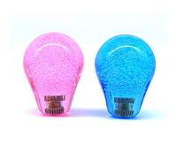 Arcity 2 Pieces Arcade Joystick Bat Top Big Head Oval Handle Knob American Type Pink and Blue Transparent for Zippy SANWA SEIMITSU Arcade1up Machine Console Cabinet New