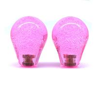Arcity 2 Pieces Arcade Joystick Bat Top Big Head Oval Handle Knob American Type Pink and Pink Transparent for Zippy SANWA SEIMITSU Arcade1up Machine Console Cabinet New, HY-PJ094-6