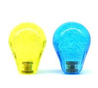 Arcity 2 Pieces Arcade Joystick Bat Top Big Head Oval Handle Knob American Type Yellow and Blue Transparent for Zippy SANWA SEIMITSU Arcade1up Machine Console Cabinet New